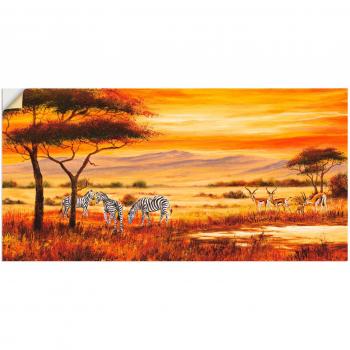 Artland Poster »Afrikanische Landschaft I«, Afrika, (1 St.), als Wanddekoration