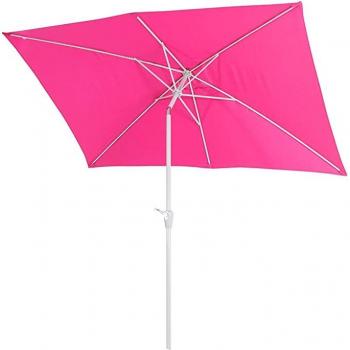 Parasol Solaire Rose 2x3m, Inclinable, Légèreté 4,5kg