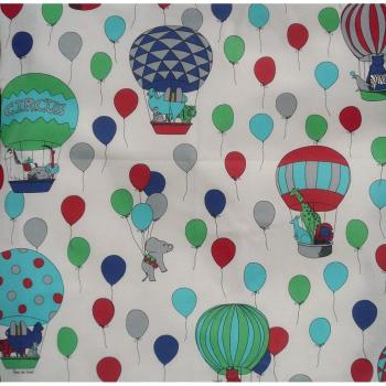 Nappe enduite bleue ronde diam 160 cm Fleur de Soleil