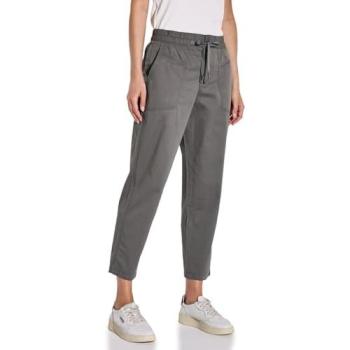 STREET ONE Stoffhose “Style Bonny” Sommer-Cargo-Hose – grau, unifarben, Middle Waist