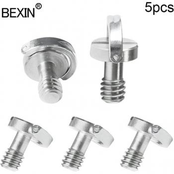 1/4 Stainless Steel Camera Mount Screw with D-Ring