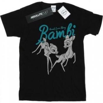 Disney Ladies Bambi Great Love Story Cotton Boyfriend T-Shirt