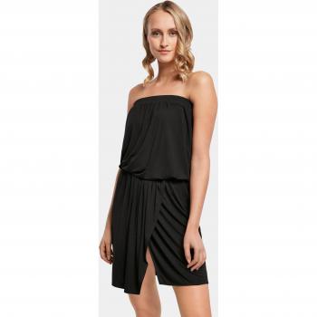 Rochie Bandeau Scurtă din Viscoză pentru Femei, Neagră