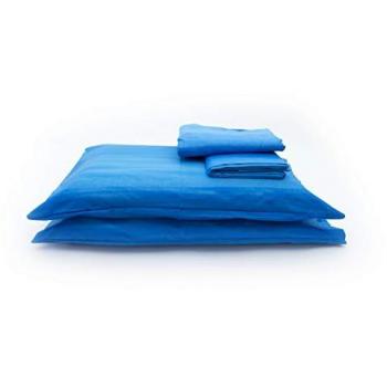 Completo Lenzuola 1 Piazza e Mezza 100% Cotone Disegno Smeraldo Turchese