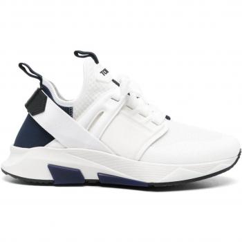 Tom Ford Men's White Jago Sneaker, Size 8