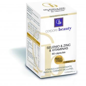 Complejo de Selenio, Zinc y Vitaminas sin Gluten - 60 Cápsulas de Corpore Beauty