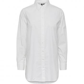 Camisa Blanca de Manga Larga Pieces Jiva