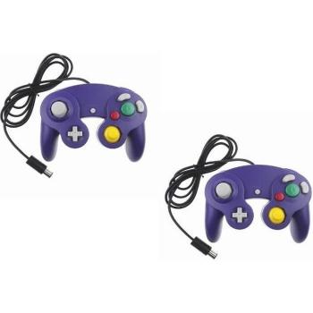 Paires de manettes GameCube et Wii en violet