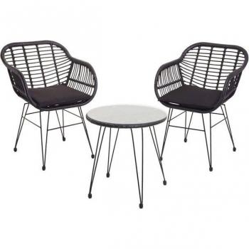 Elegante Rattan-Sitzgruppe MCW-G17