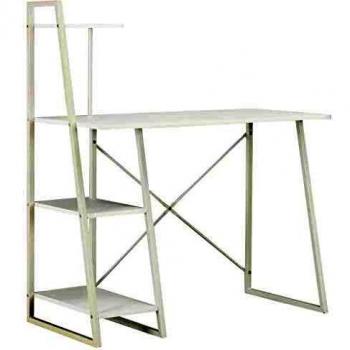 VidaXL Desk with Shelving Unit White 102x50x117 cm