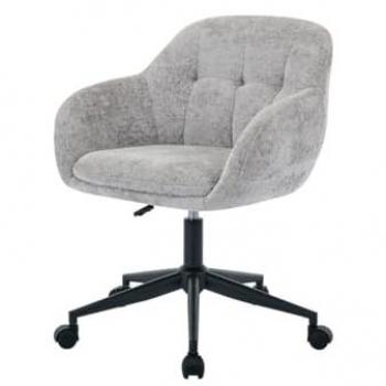 Sedia Professionale Tessuto Grigio con Altezza Dinamica