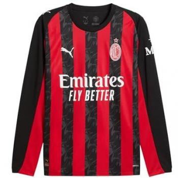AC Milan Home Long Sleeve Replica Puma 2025-26 Rosso S