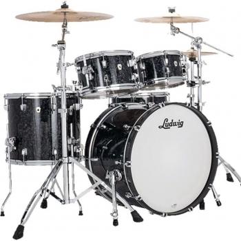 Ludwig Neusonic Rapid MOD2 4-Piece Drum Set in Ebony Pearl