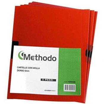Cartellina clip colore rosso