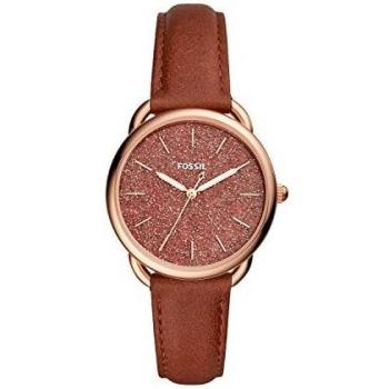 Fossil ES4420 Damenanaloguhr mit Lederarmband und Quarzwerk