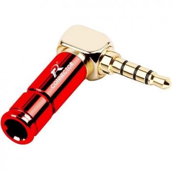 Conector L‑Forma 90° 4 Polos 3,5 mm
