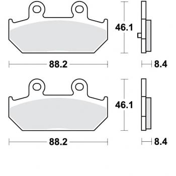 TRW Lucas Bremsbeläge MCB751 unisex