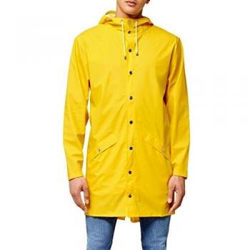 Rains Long Jacket, impermeable Hombre, amarillo, Medium/Large