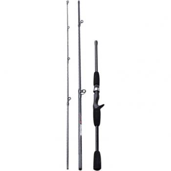 Tige de pêche rotative 2.1m en fibre de verre
