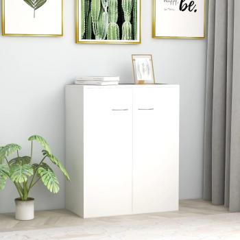 White Sideboard 60x30x75 cm Engineered Wood vidaXL