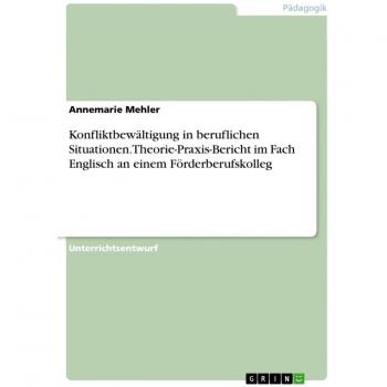 Konfliktbewältigung in beruflichen Situationen. Theorie-Praxis-Bericht im Fach Englisch an einem Förderberufskolleg