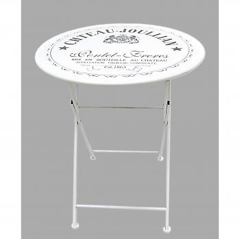 HTI‑Line Vino Garten- und Balkon-Tisch – 60 cm nostalgischer Metallstil