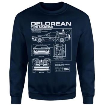 DeLorean Time Machine T-Shirt – Navy – M
