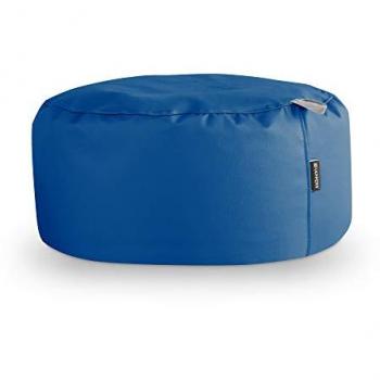 Puff Redondo Polipiel Indoor Azul Happers
