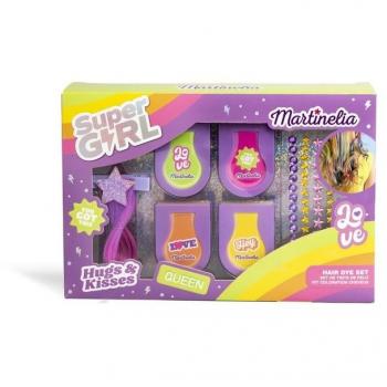 Martinelia Super Girl Haarfärbeset (Aquarius) – 6 Farben + Glanzpinsel