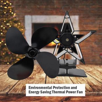 SilencioTérmico Ventilador de Estufa Negra