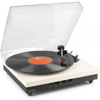 Altoparlante Audizio RP113C “Crema” con Bluetooth, USB e giradischi beige