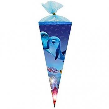 Delfin-Schultüte 22 cm – Zuckertüte für Geschwister