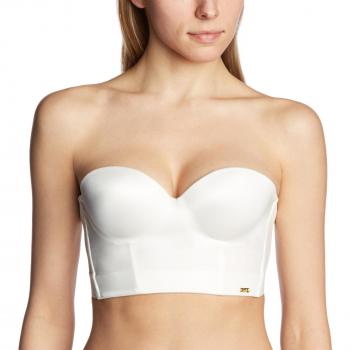 Ivory Ultimo Women's Low Back Strapless Push-Up Everyday Bra - Size 34B