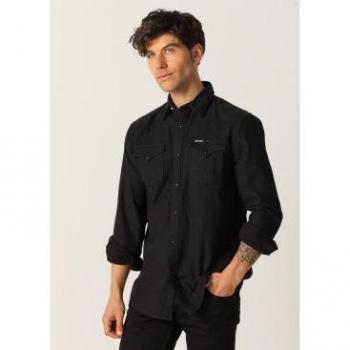 Camicia A Maniche Lunghe Six Valves Nera M
