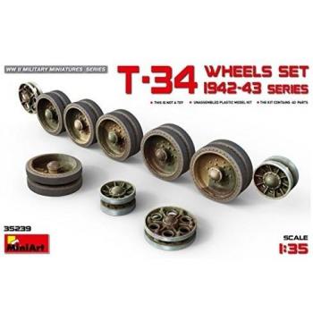 MIA35239 1:35 MiniArt T-34 Wheels Set 1942-43 Series