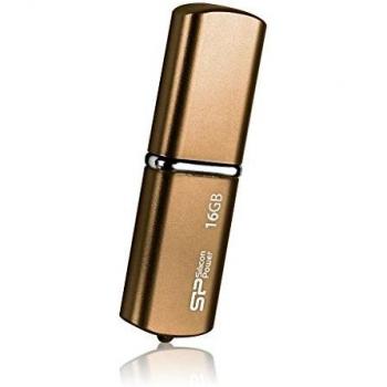 Silicon Power 16 GB USB‑Stick 2.0, Aluminium/Bronze (SP016GBUF2720V1Z)