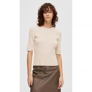 MALA 1/2‑Ärmel Strickpullover – Ecru, Damen, XS
