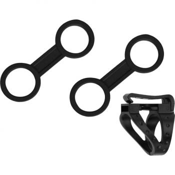 Kit d'accessoires de plongée : 2 supports de tuba en caoutchouc + 1 clip de retenue plastique