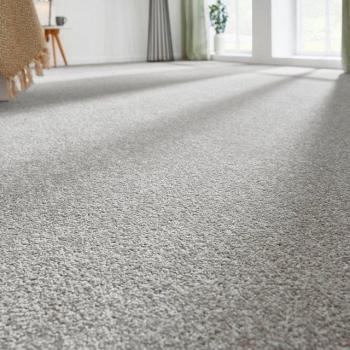 Andiamo Teppichboden Ines – Kräuselvelours, 400 cm Breite, 350 cm Länge, grau