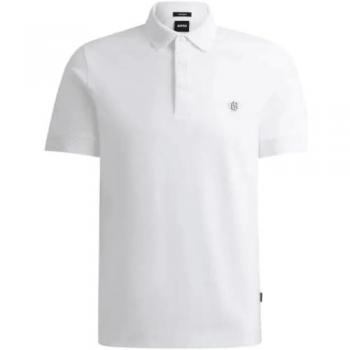 Boss Polo C-Parris Regular Fit Bianco L