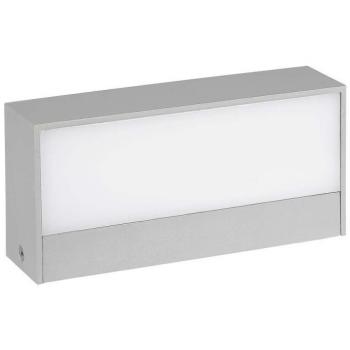 V-tac - VT-8056 Lampada led da parete rettangolare 9W colore grigio doppio fascio luminoso da muro esterno IP65 luce bianco freddo 6400k sku 218241