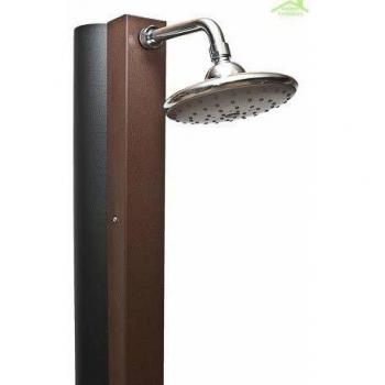 Ducha Solar 30L con Lavapiés para Jardín Marrón