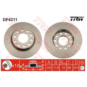 TRW DF4211 Disco de freno
