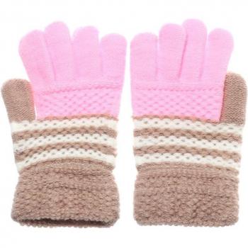 Guantes para Niñas Bebés Color Caramelo Estrella