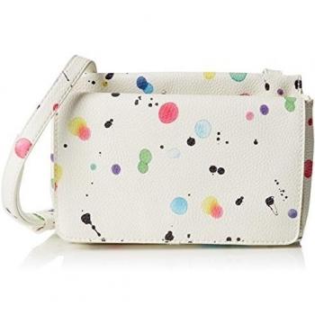Desigual MONE_MAGNETIC NEW Splatter, Billetera para Mujer, Blanco