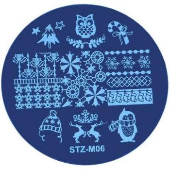 Pochoir de décoration festive pour nail art