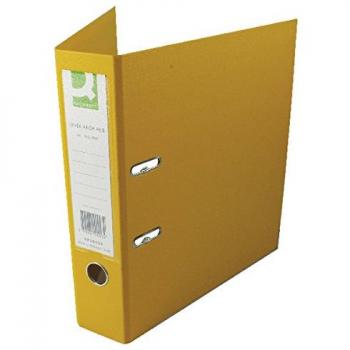 Q-Connect KF20023 Lever Arch File A4 Polypropylene - Yellow