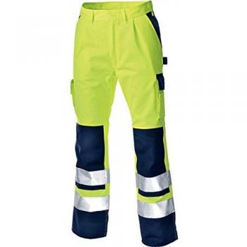 Warnschutz-Bundhose Olinda – Warngelb/Marineblau (C52, 76)