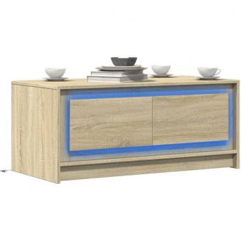Mesa de Centro Lumínica Torana – Madera de Ingeniería Roble