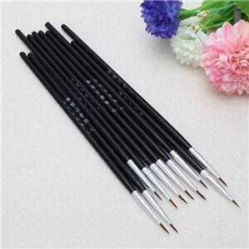 10 Pcs/Set Acrylic Painting Detail Brushes